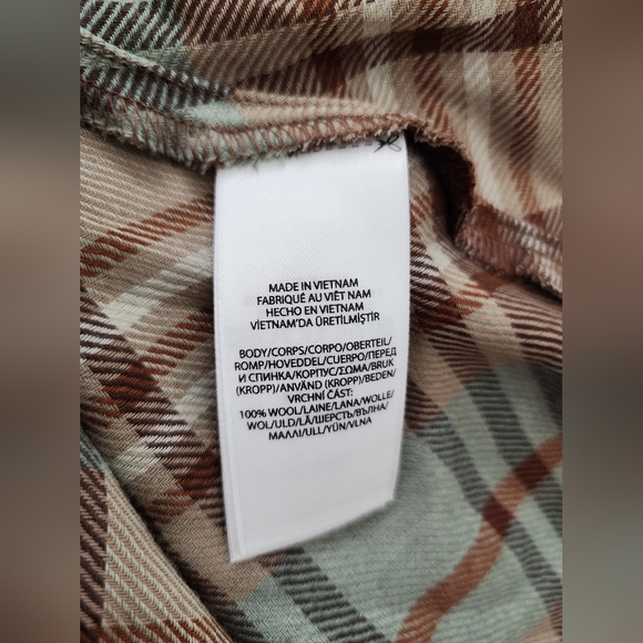 $580 Polo Ralph Lauren 100% Wool Plaid Shirt Dress Tie Belt Long Sleeve Size 6 - Picture 6 of 10